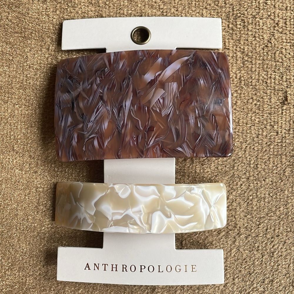 Anthropologie Tortoise Barrettes - Picture 1 of 6